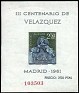 Spain 1961 Velazquez 2,50 Ptas Azul y Verde Edifil 1346